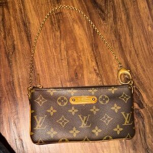 Louis Vuitton Gold Chain Monogram Wristlet